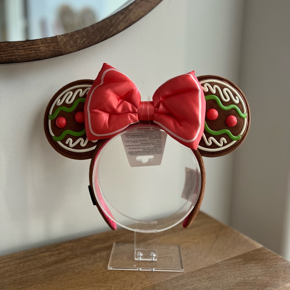 Minnie Mouse Gingerbread Ear Headband for Adults – Disney Eats NWT